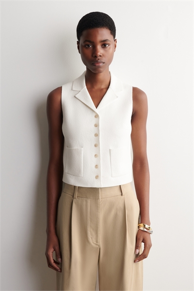 Жилет из букле-трикотажа артикул 1329858001