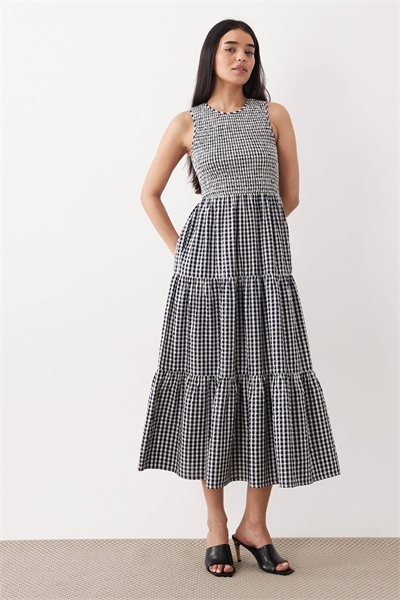 Платье Charlie midaxi в синюю клетку артикул 153883310