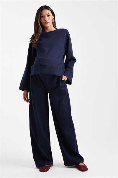 ASOS DESIGN: Толстовка с круглым вырезом из интерлока для беременных, свободного кроя артикул 148305387