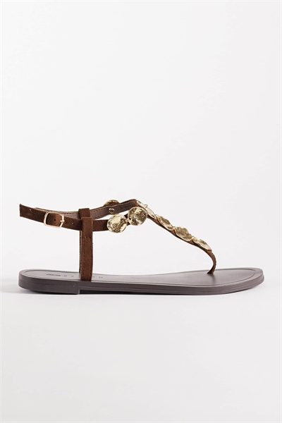 Босоножки-фланж «Fortuna» с мотивными элементами артикул 152898397