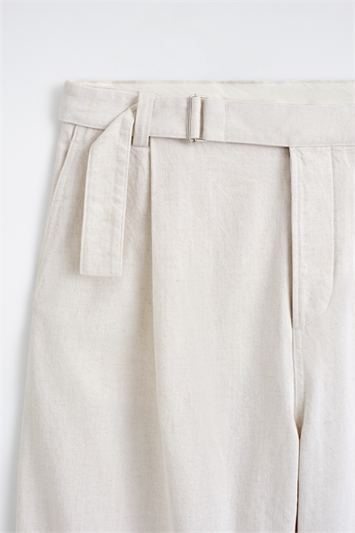 Джинсовые брюки свободного кроя с поясом и расклешенными штанинами артикул 1331790002