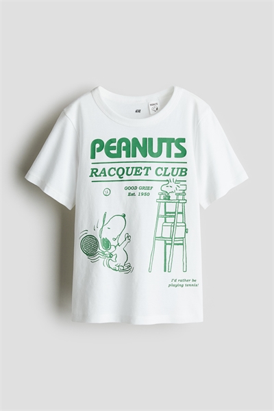 Хлопковая футболка с принтом артикул 1117462031