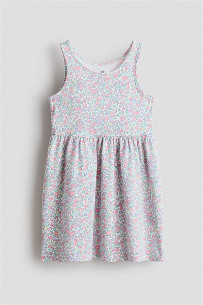 Платье из хлопка с узором артикул 1157735132