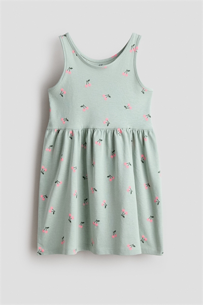 Платье из хлопка с узором артикул 1157735134