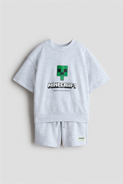 Комплект из 2 частей с принтом в виде толстовки артикул 1172827019