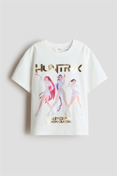 Футболка с принтом хлопковая артикул 1263226068