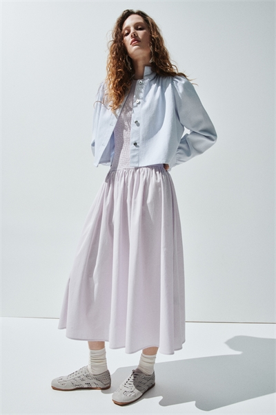 Платье из просачивающегося хлопка артикул 1308599006