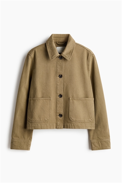 Рубашка-куртка из хлопкового твила артикул 1316042002