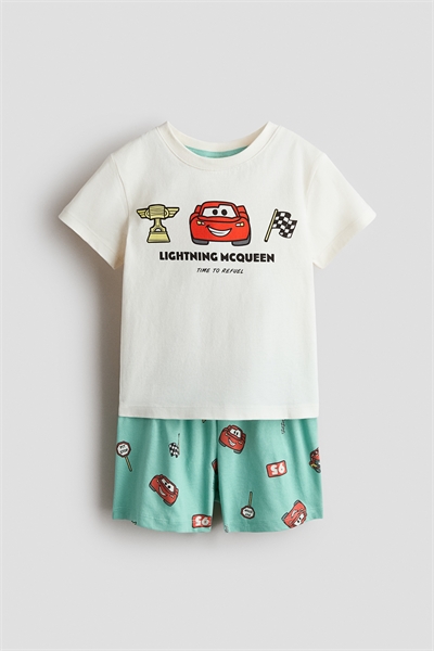 Пижама из хлопка с принтом артикул 1318206004