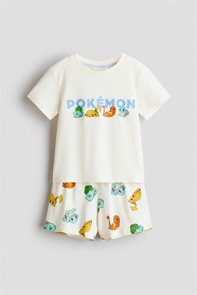 Пижама из хлопка с принтом артикул 1318206006