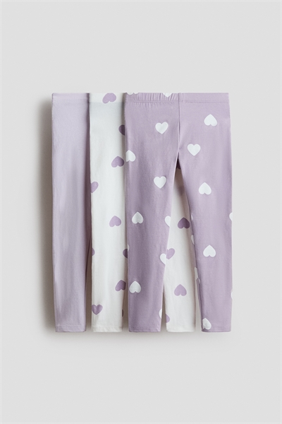 Леггинсы из хлопкового джерси 3 шт. артикул 1318552005