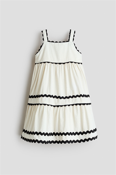 Платье из сирсакера с расклешенным силуэтом артикул 1323204001