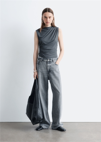 Топ из джерси с драпировкой артикул 1323647001