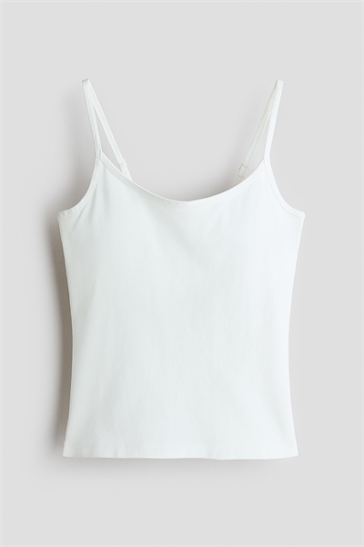 Топ на бретелях с мягкой подкладкой артикул 1327994001