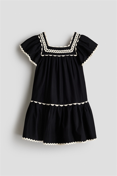 Хлопковое платье с воланами артикул 1329939001