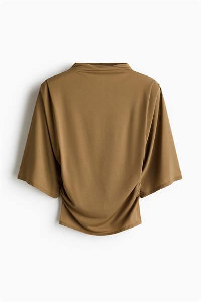 Топ из джерси с драпировкой артикул 1332347003