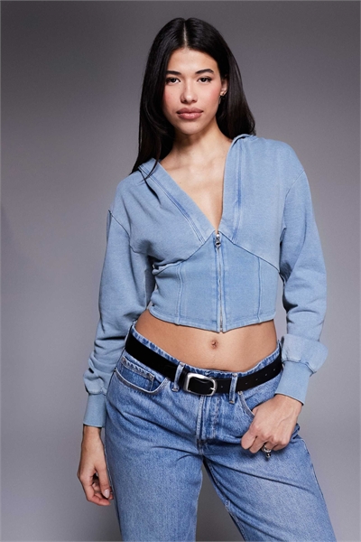 Худи с укороченным корсетом артикул 149552391