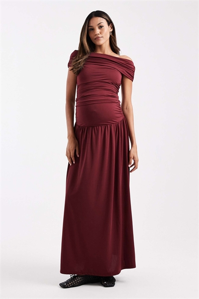 ASOS DESIGN: Макси-юбка для беременных с заниженной талией и рюшами co-ord артикул 150431060