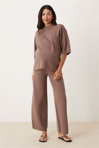 ASOS DESIGN — вязаные брюки с жесткой конструкцией для беременных co-ord артикул 148481485