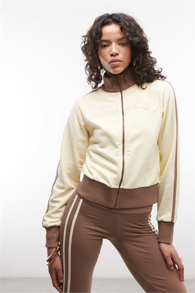 Спортивная куртка с длинными рукавами, воротником-воронкой, аппликацией и застежкой-молнией co-ord артикул 154033026