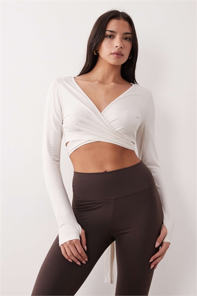 Короткий кардиган-халат для йоги артикул 154055981