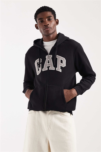 Толстовка с капюшоном на молнии и логотипом артикул 155313197