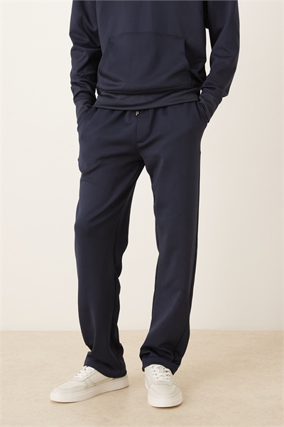 Комплект из джоггеров с прямыми брючинами темно-синего цвета артикул 151783168