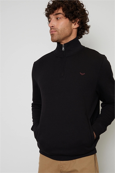 Свитшот с четвертью молнии артикул 151347699