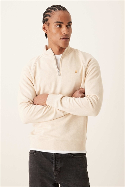 Толстовка с логотипом и застежкой-молнией на 1/4 длины артикул 154833181