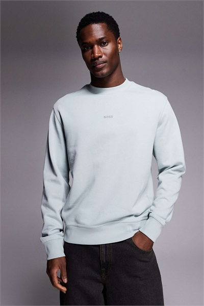 Свитшот Wesmall с круглым вырезом и логотипом в тон артикул 153724806