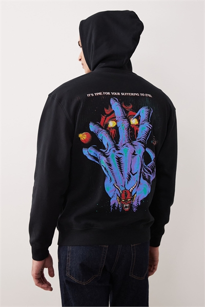 Универсальная толстовка оверсайз с принтом «Очень странные дела» артикул 153145075