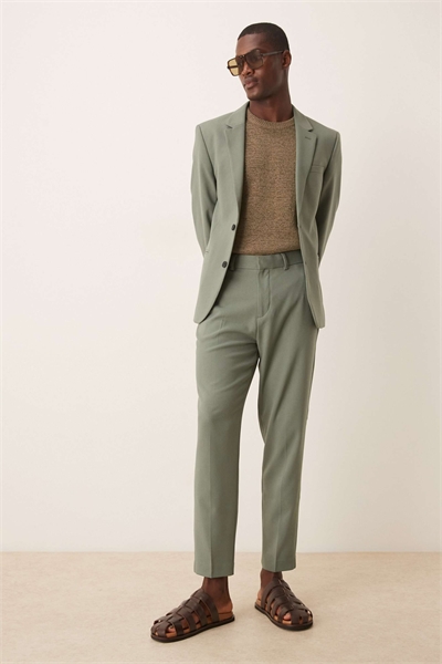 Брюки зауженного кроя артикул 141305343