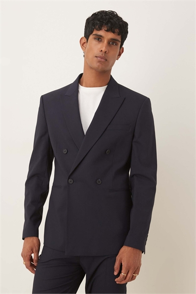 Двубортный приталенный пиджак артикул 141638430