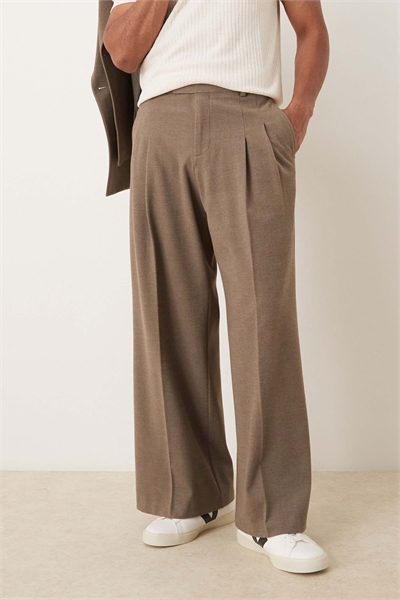 Брюки с широкими штанинами артикул 143439134