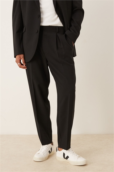 Брюки-кльош свободного кроя артикул 142911887