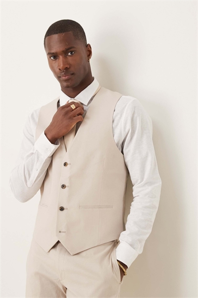 Жилет к узкому льняному костюму артикул 144639838