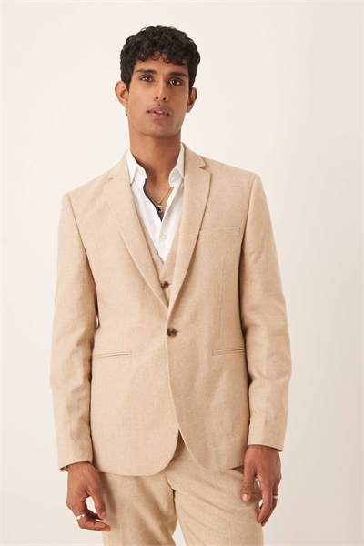 Приталенный пиджак из смешанной шерсти артикул 140073932