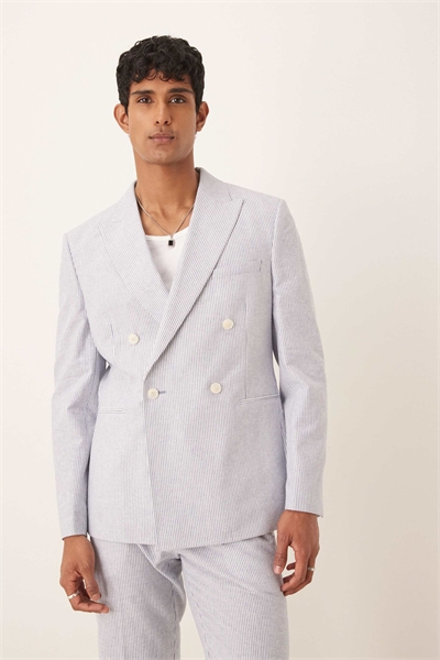 Пиджак приталенного кроя из смешанного льна артикул 141269791
