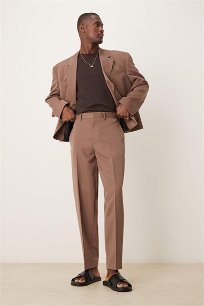 Брюки-кльош свободного кроя артикул 144639837