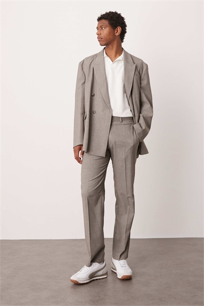 Брюки с прямыми брючинами артикул 142351422