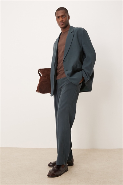 Брюки-костюм с прямыми брючинами на резинке артикул 137995363