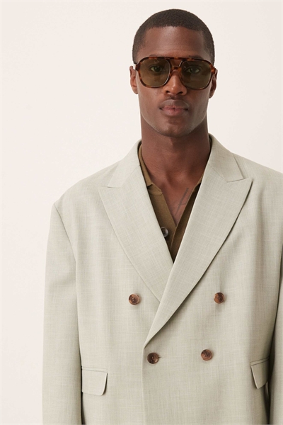 Пиджак прямого кроя под льняную ткань артикул 140702463