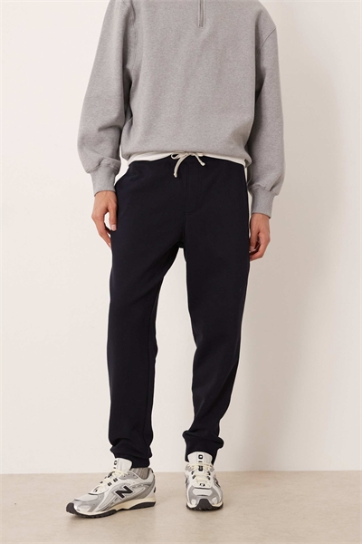 Джоггеры из смешанной ткани с хлопком, темно-синего цвета артикул 154179340