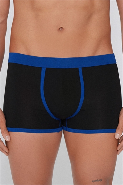 Простые двухцветные хлопковые боксеры артикул 152768221
