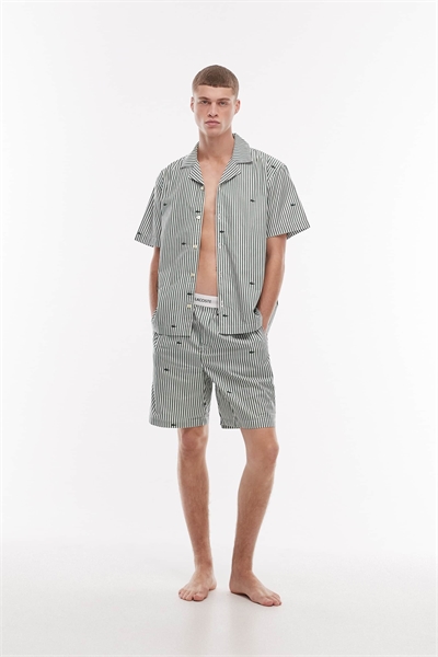 Комплект из рубашки и шорт в полоску артикул 154085391