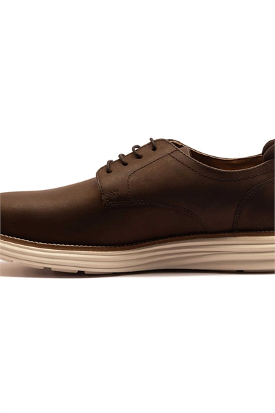 Мужские кожаные кроссовки «Scott» на шнурках в стиле кэжуал артикул 148699024