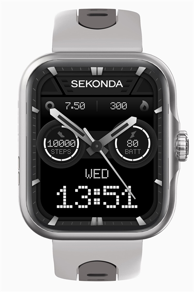 Часы Sekonda Motion Pro 39 мм, прямоугольные, серебристые артикул 149071282