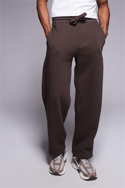 Брюки свободного кроя цвета коричневого артикул 149664637