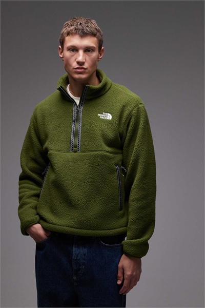 Флисовая куртка Fleeski с 1/4-й застежкой-молнией, зеленого цвета артикул 149110267