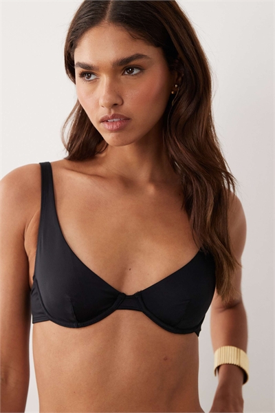 Бюстгальтер-бикини Maya Amalfi с косточками и высокой линией груди, черный артикул 153668476